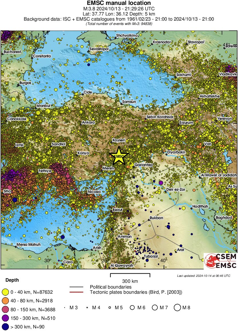 wide historical seismicity