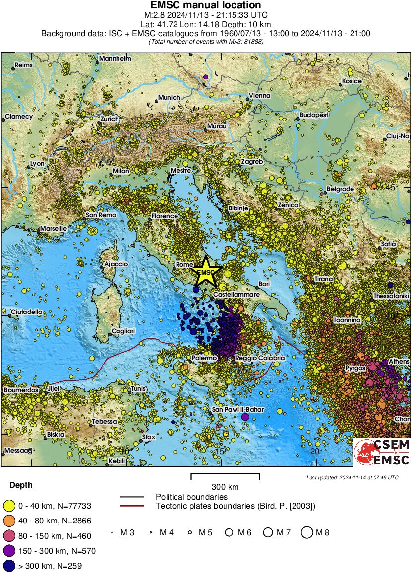 wide historical seismicity