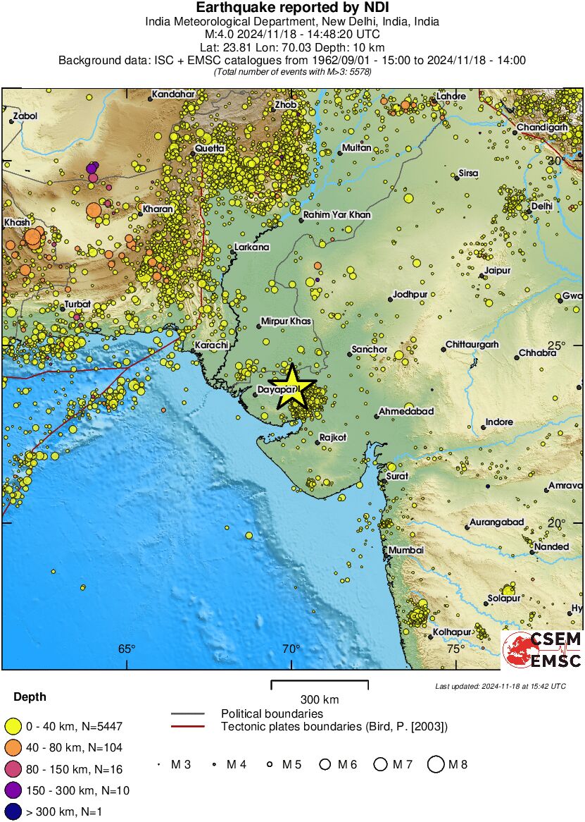 wide historical seismicity