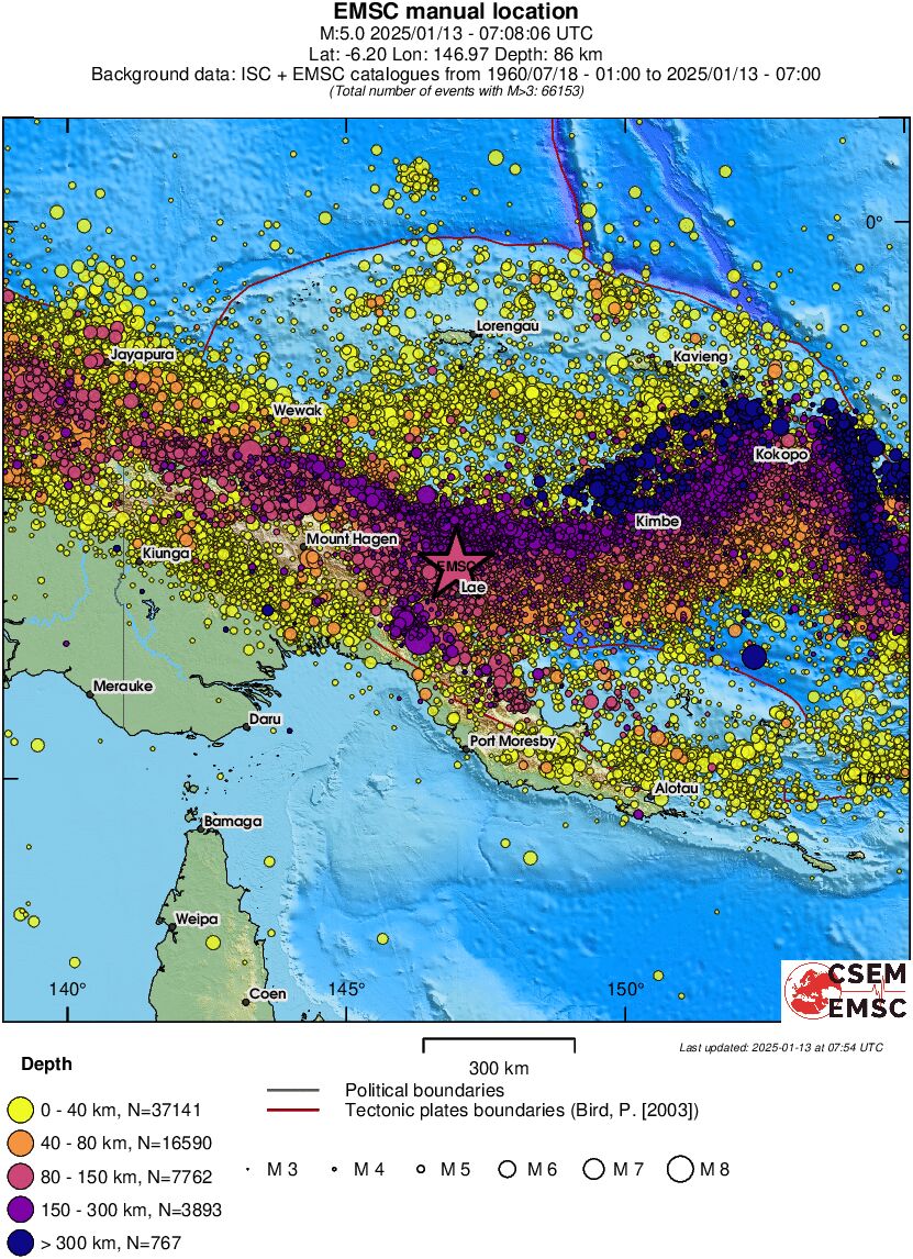 wide historical seismicity