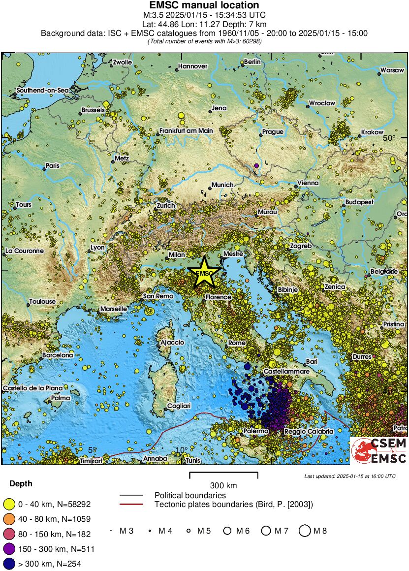 wide historical seismicity