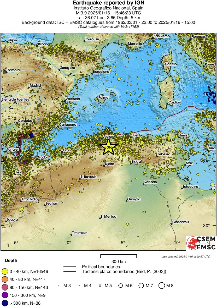 wide historical seismicity