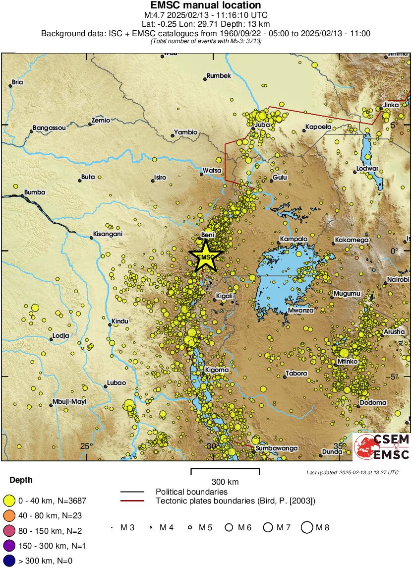 wide historical seismicity