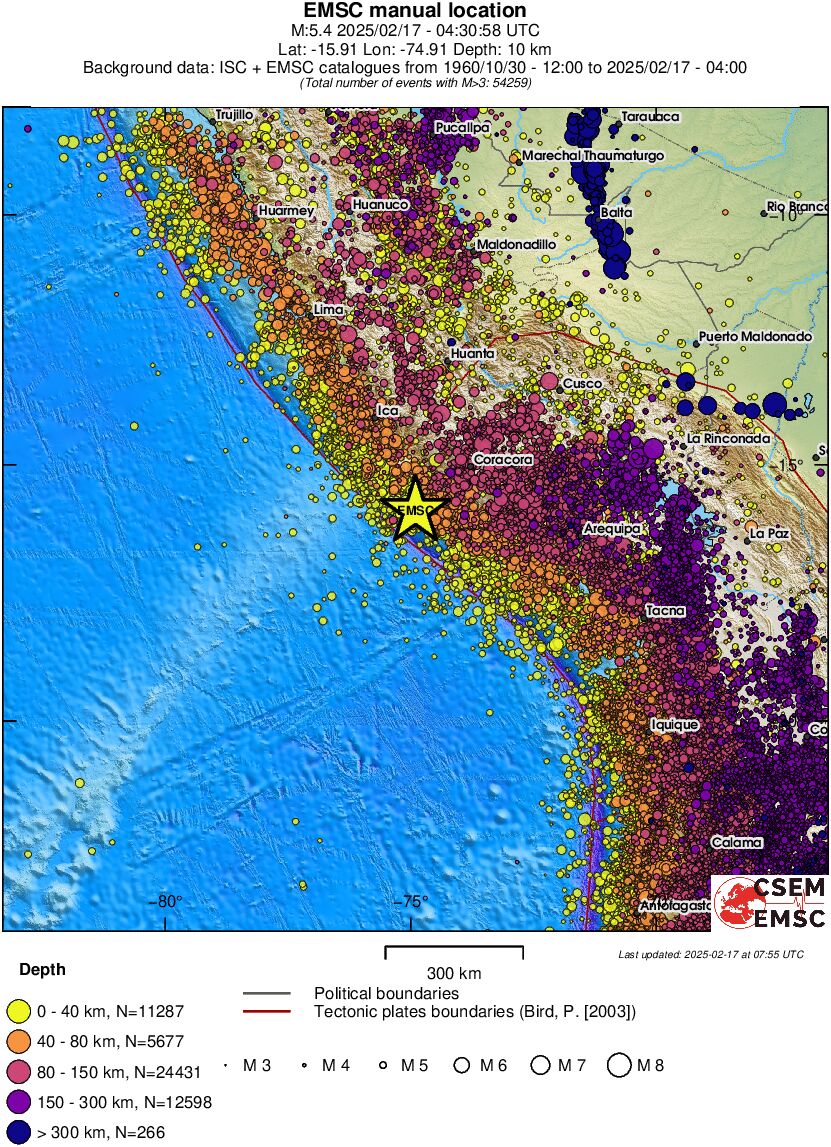 wide historical seismicity