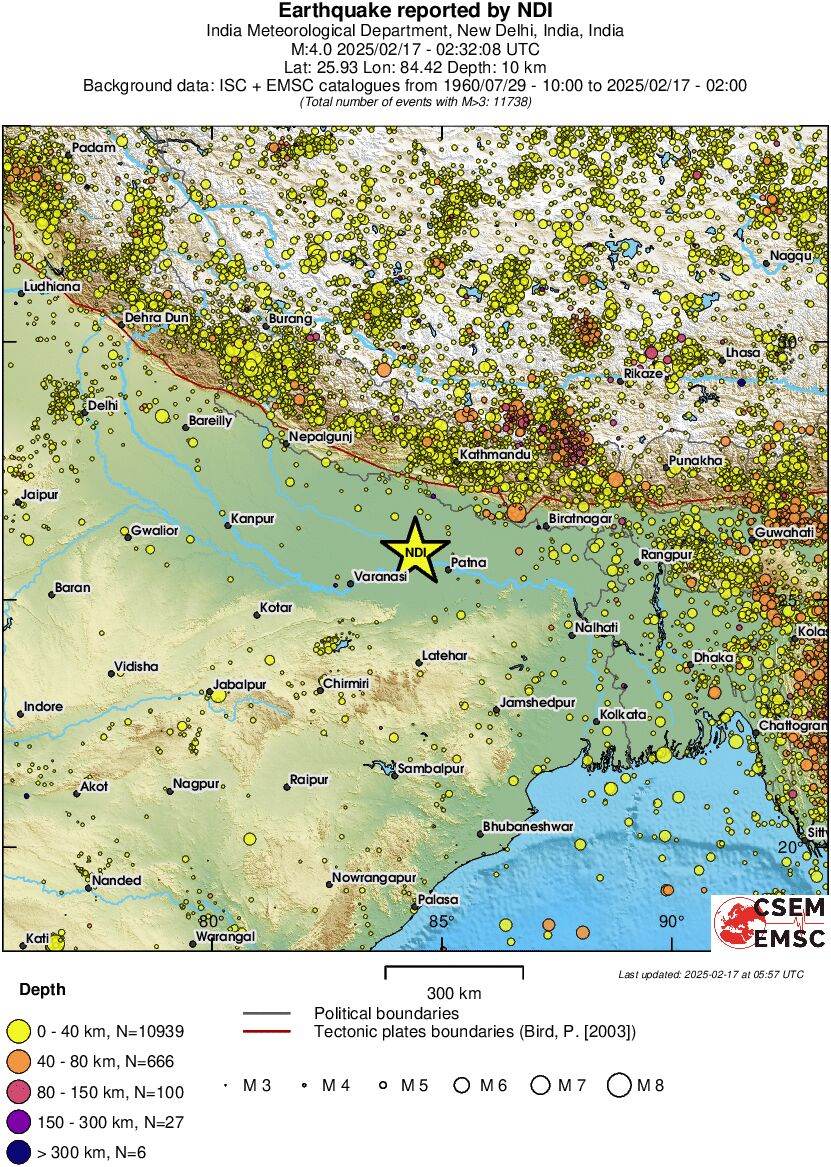 wide historical seismicity