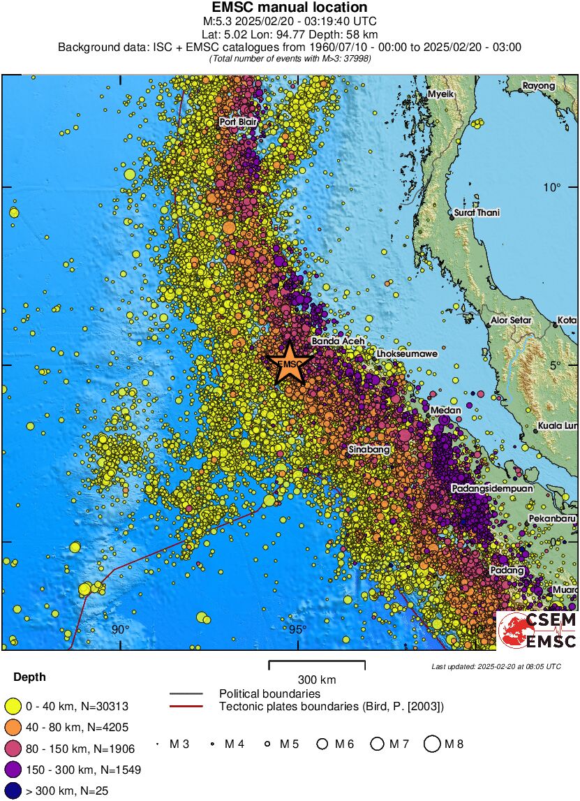 wide historical seismicity
