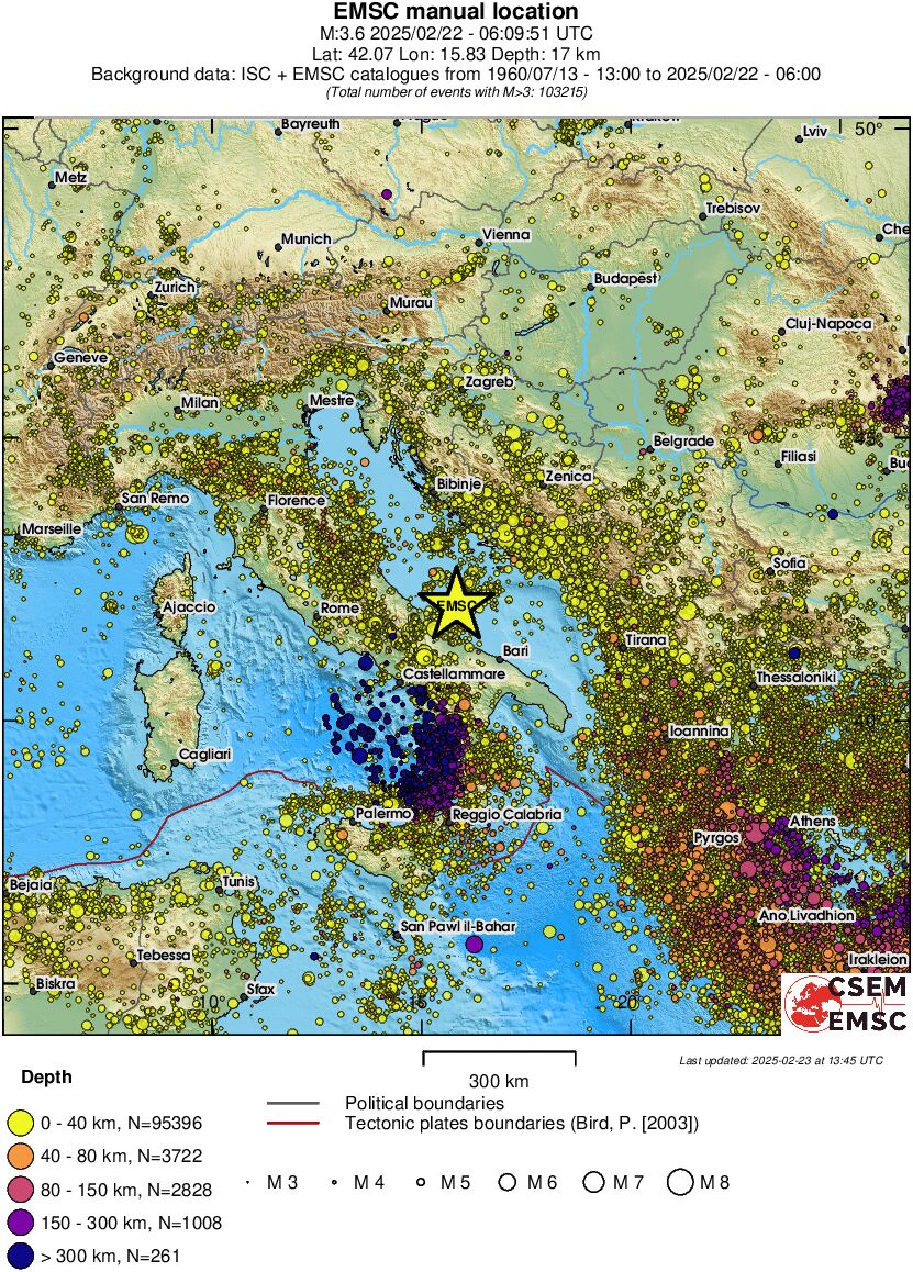 wide historical seismicity