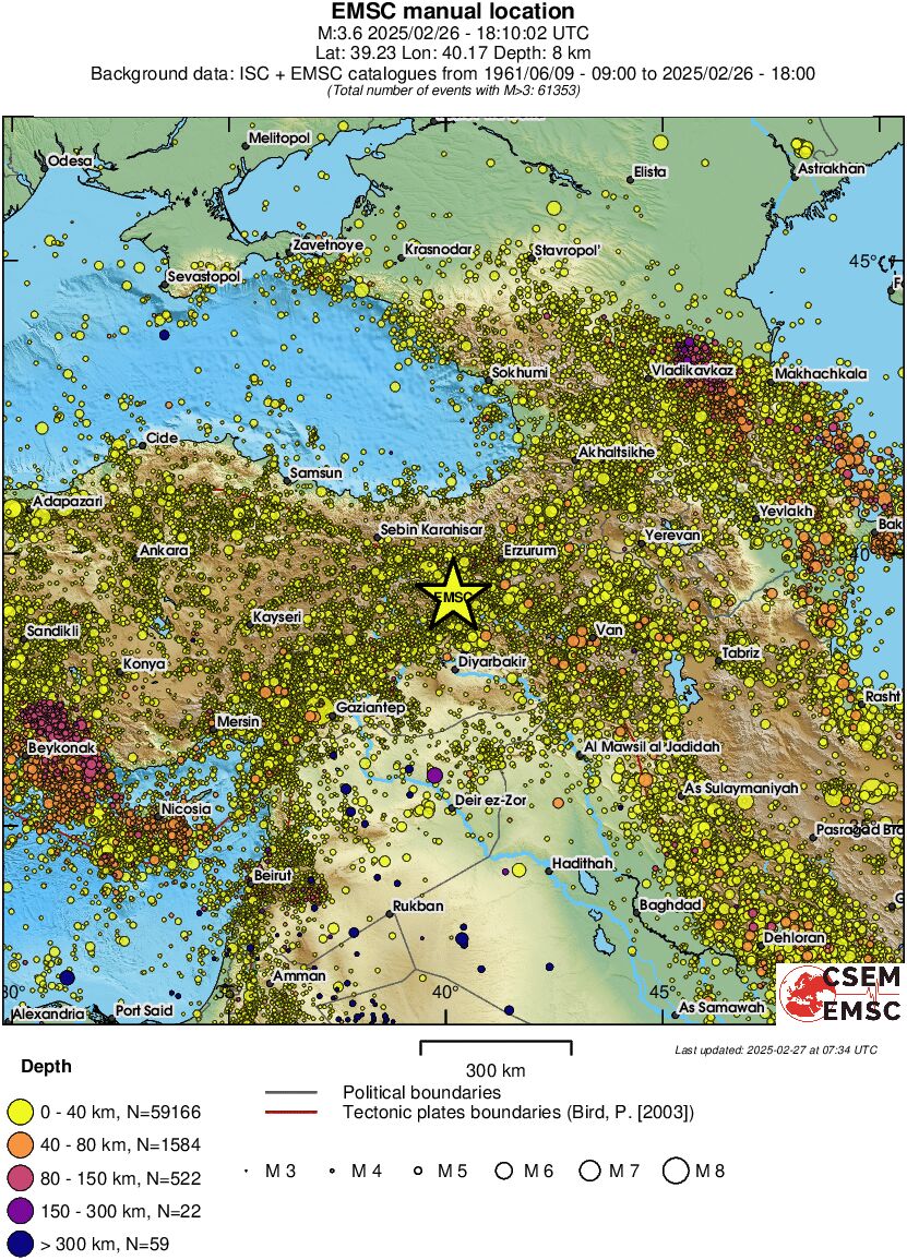 wide historical seismicity