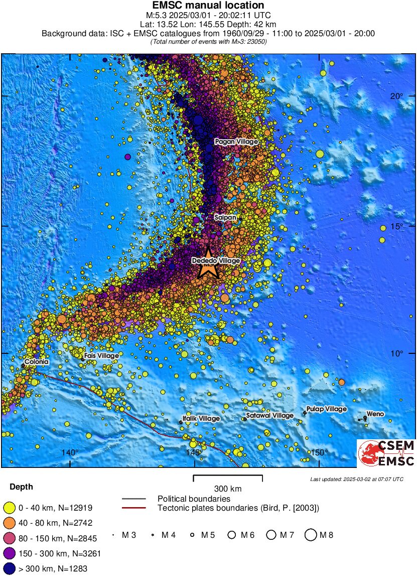 wide historical seismicity