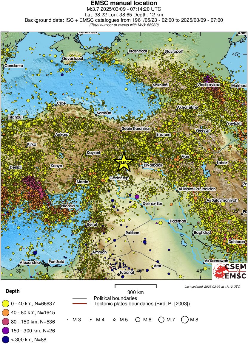 wide historical seismicity