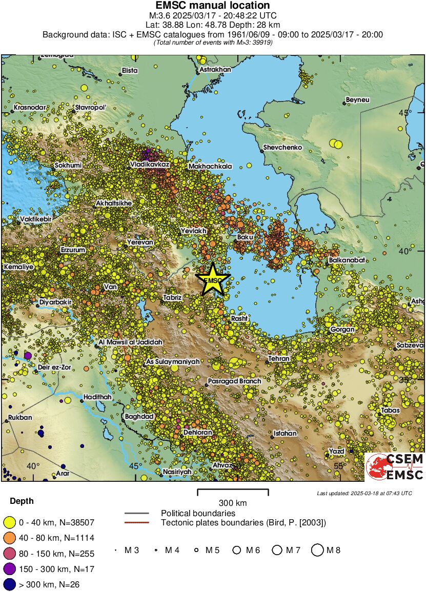 wide historical seismicity