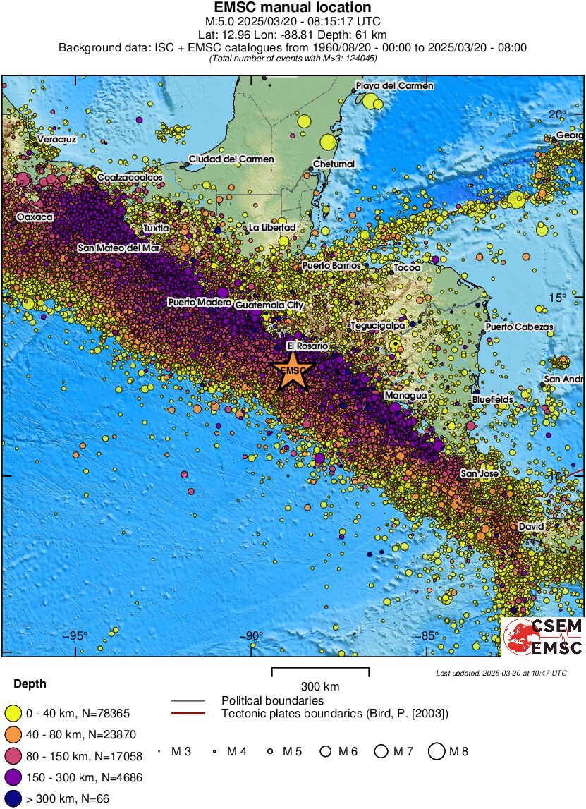 wide historical seismicity