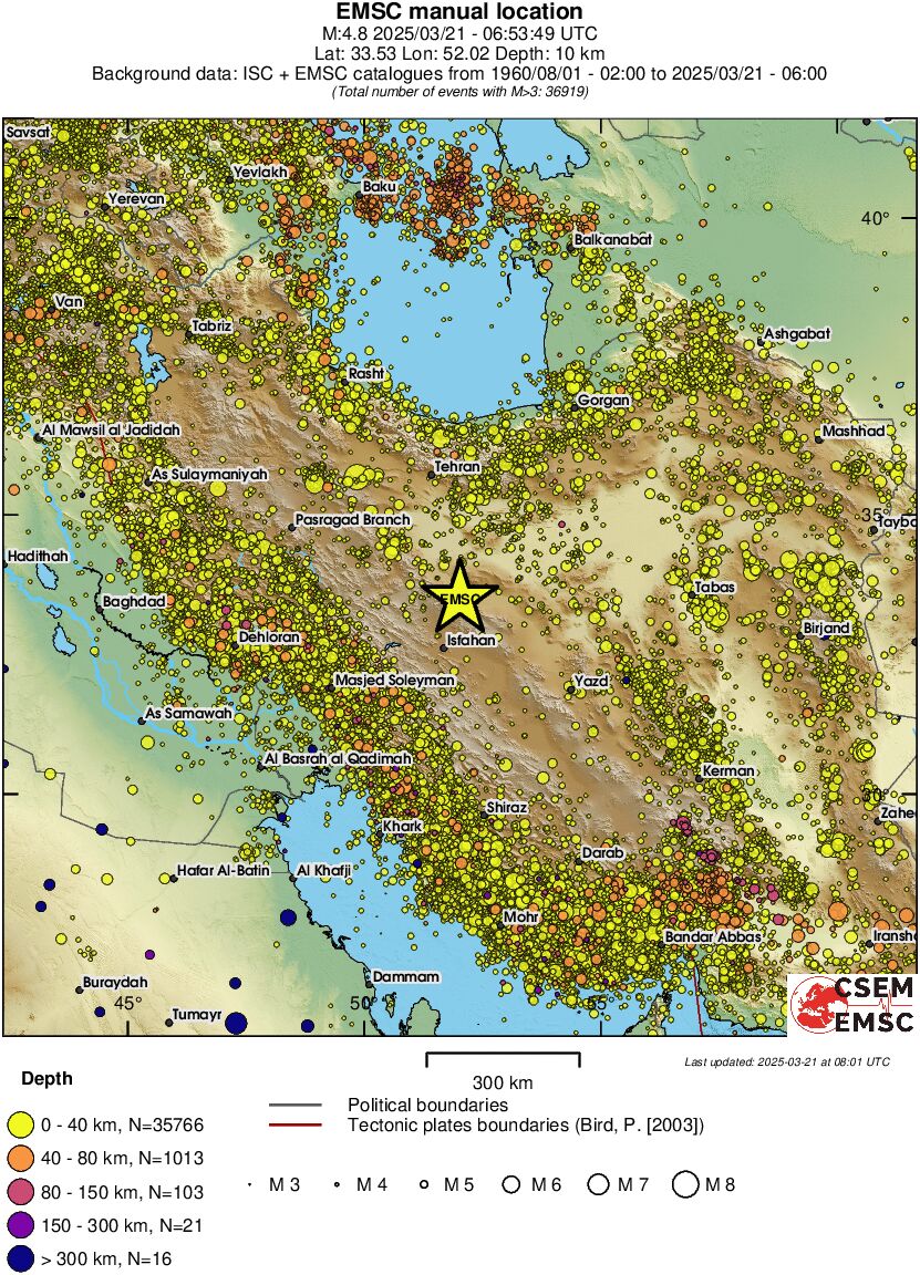 wide historical seismicity