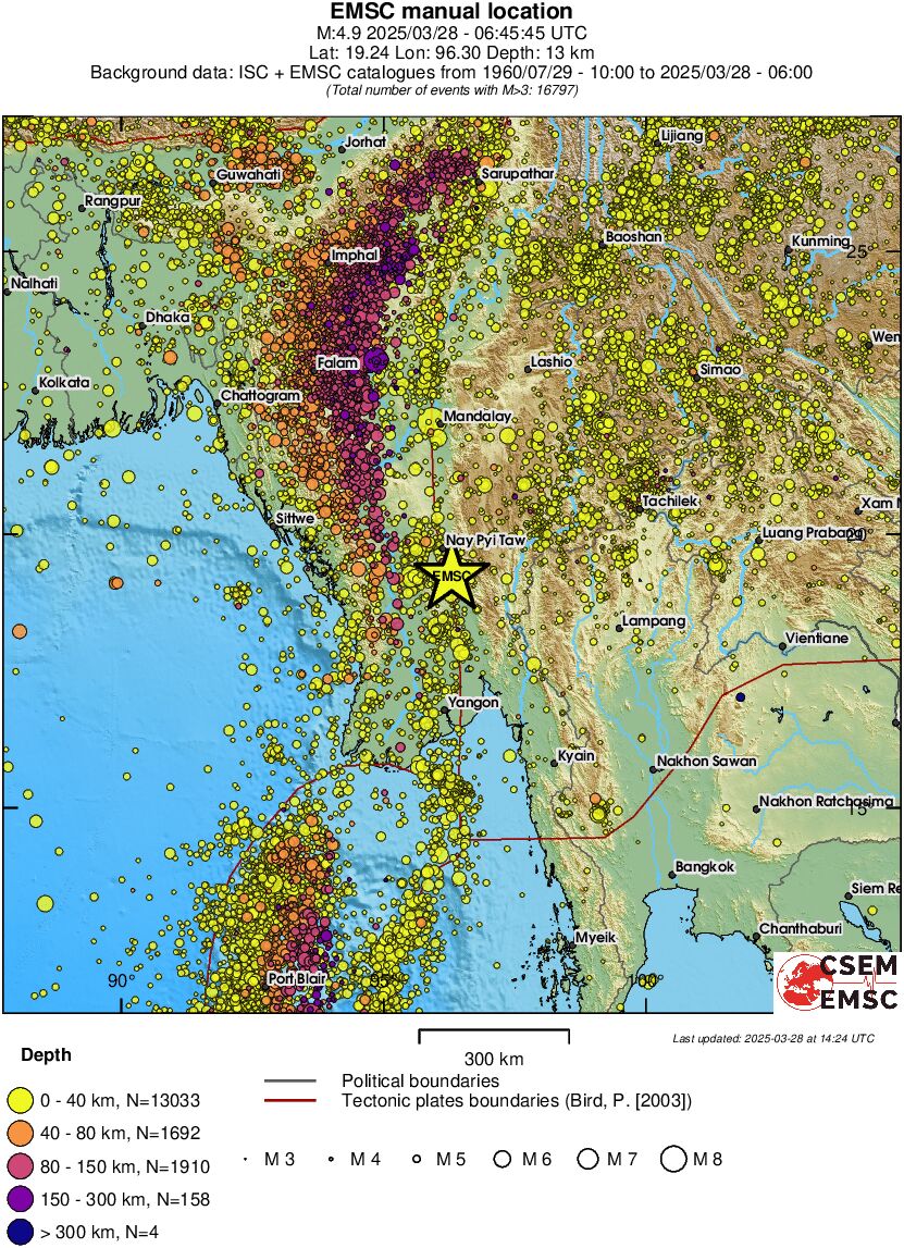 wide historical seismicity