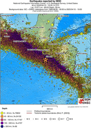 wide historical seismicity