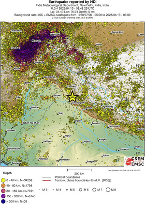 wide historical seismicity