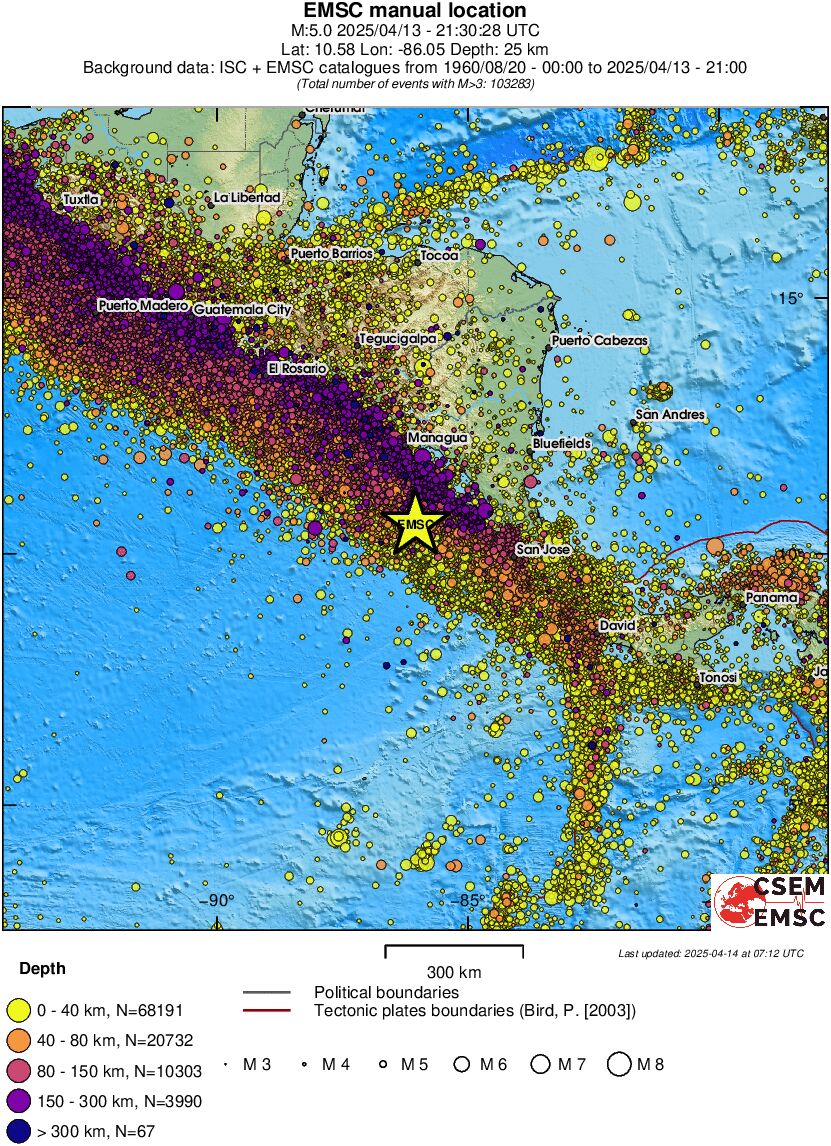 wide historical seismicity