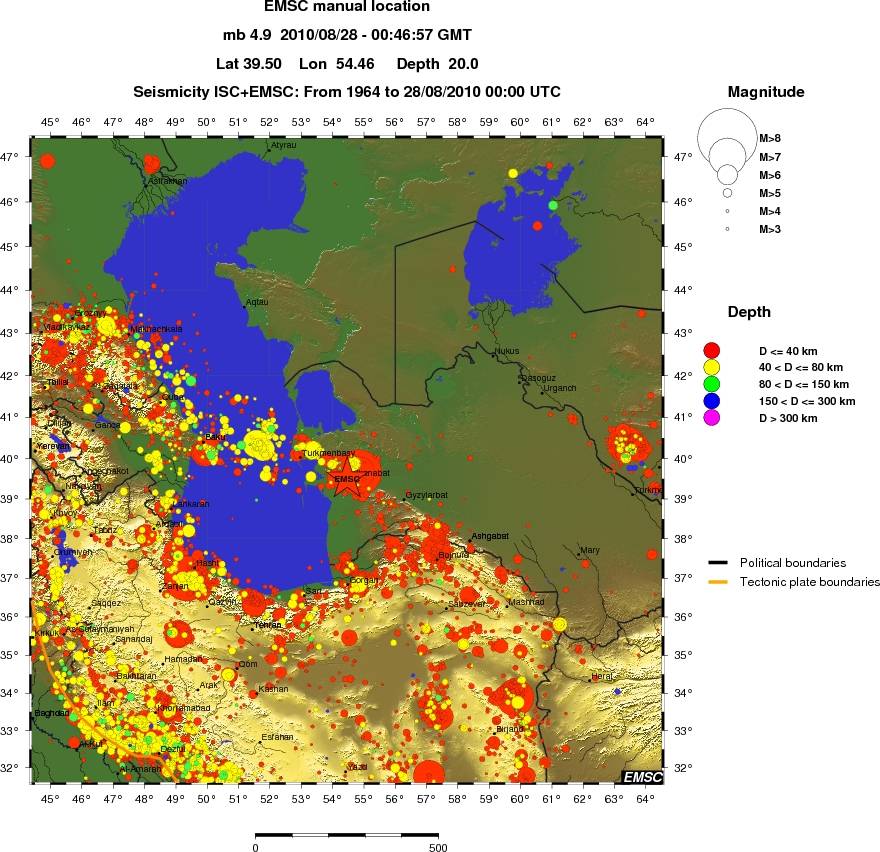 wide historical seismicity