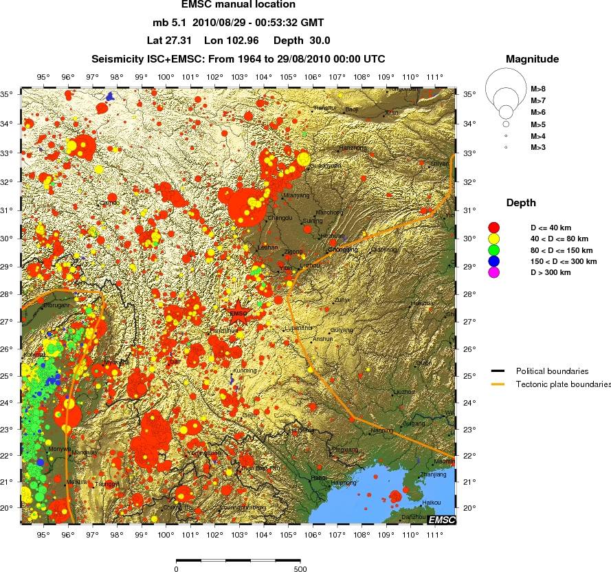 wide historical seismicity