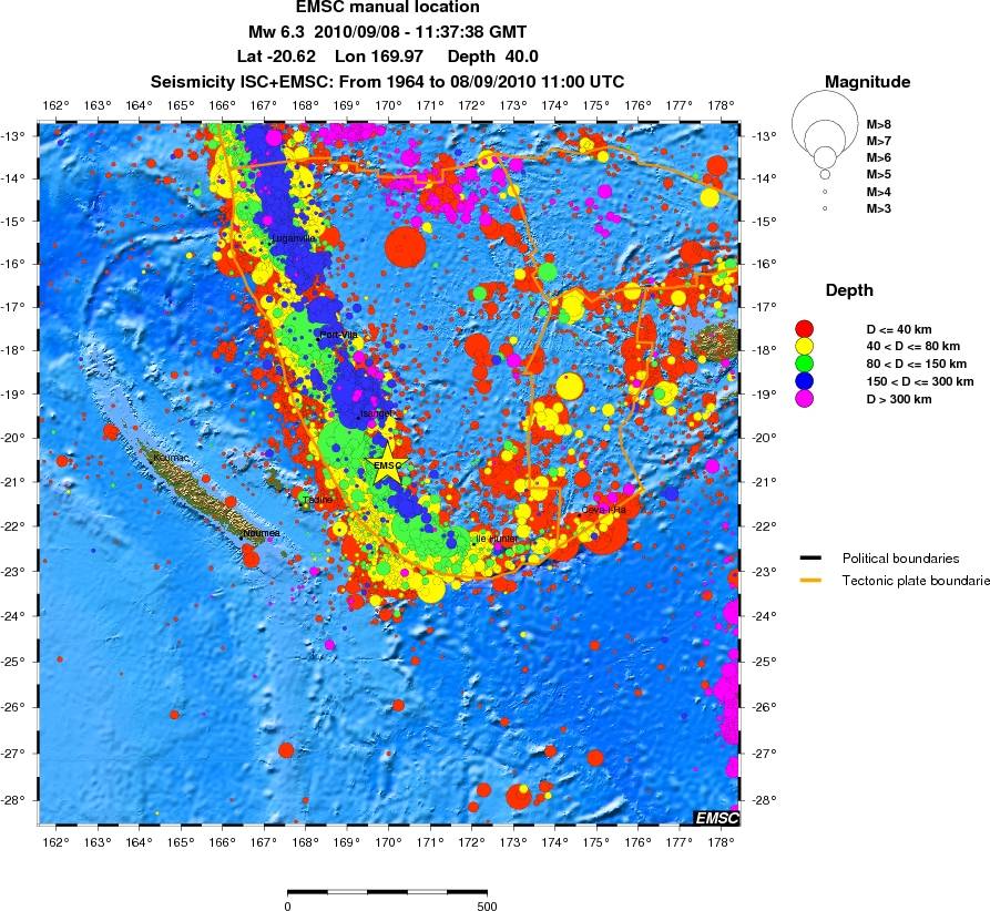 wide historical seismicity