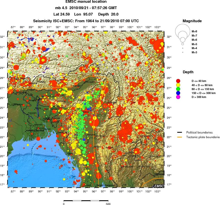 wide historical seismicity