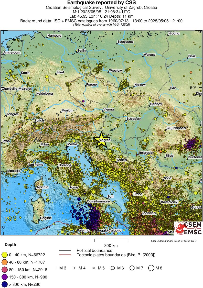 wide historical seismicity