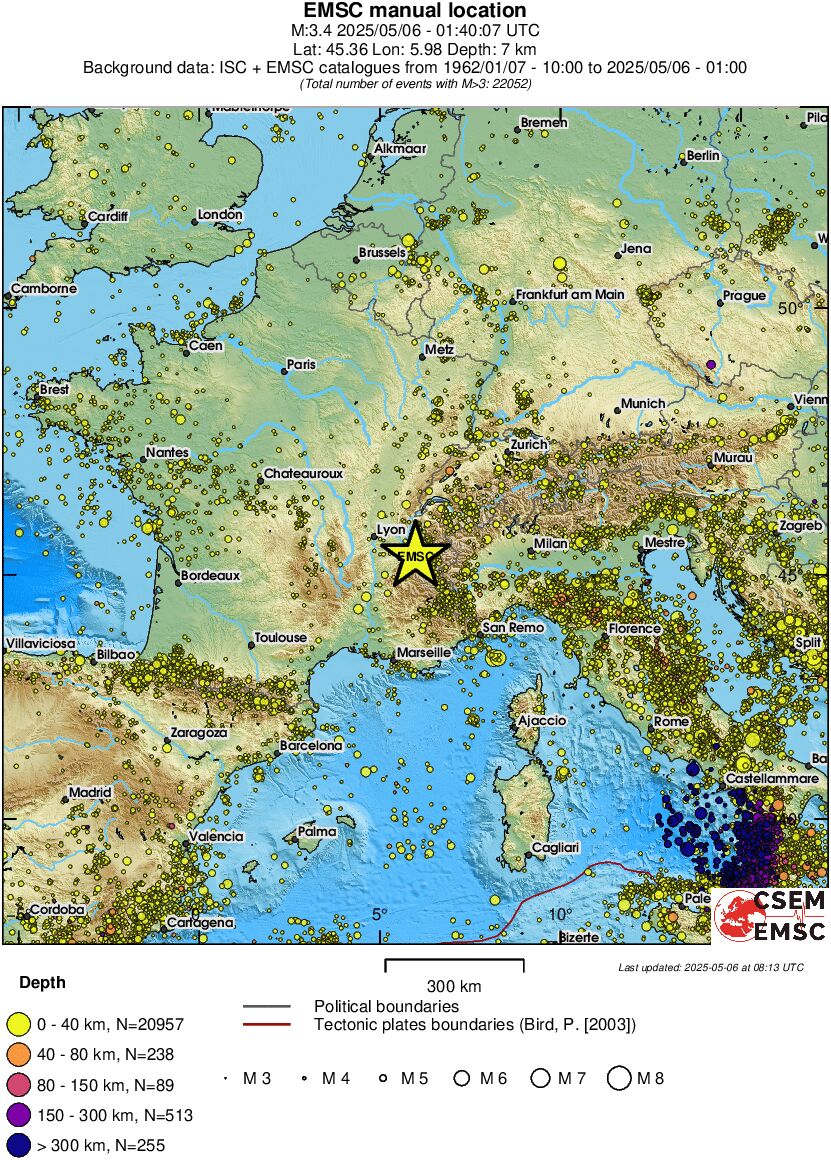 wide historical seismicity