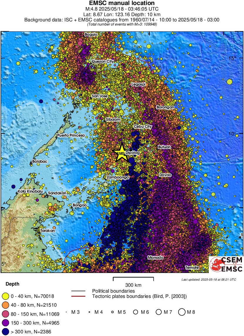 wide historical seismicity