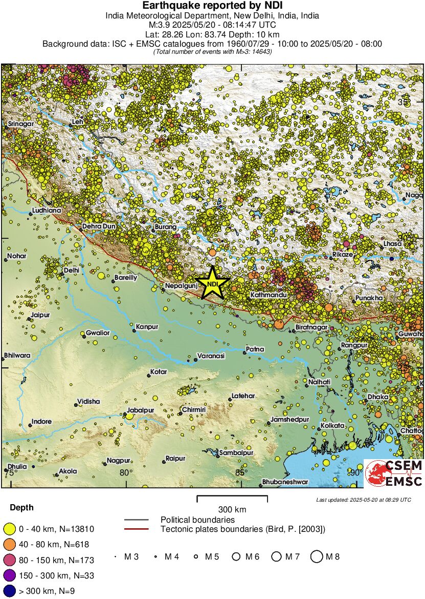 wide historical seismicity