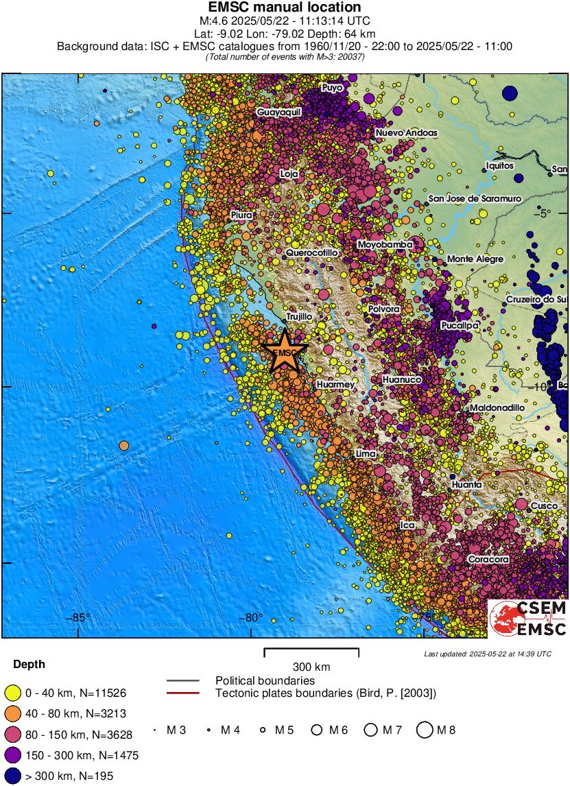 wide historical seismicity