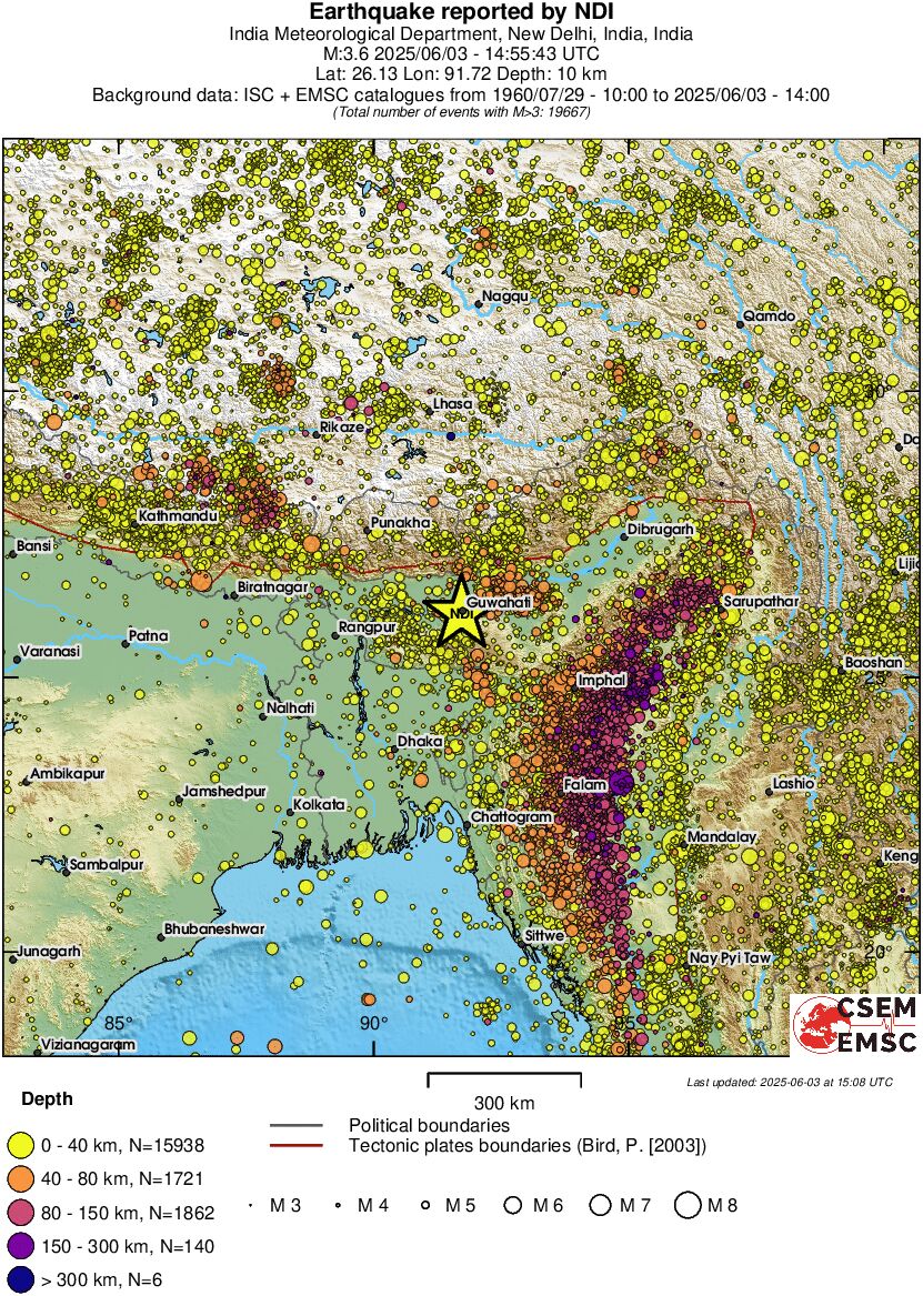 wide historical seismicity