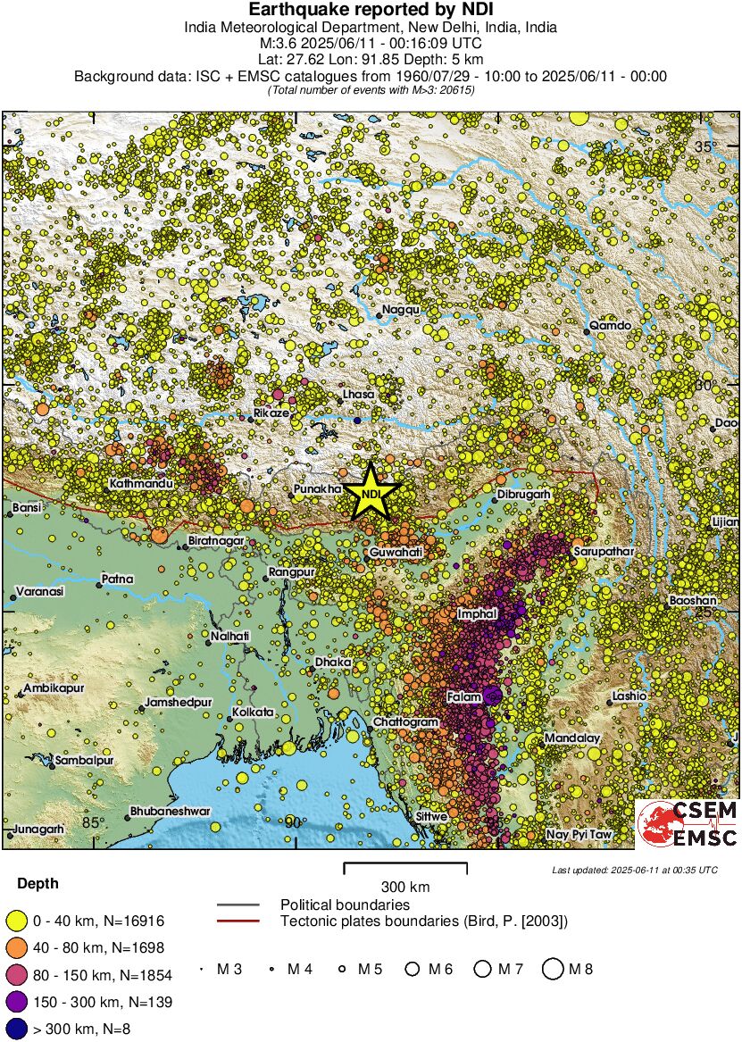 wide historical seismicity