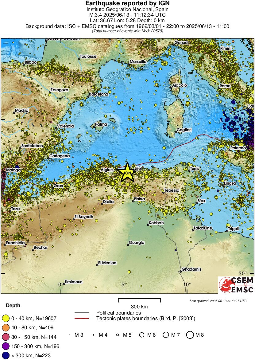 wide historical seismicity