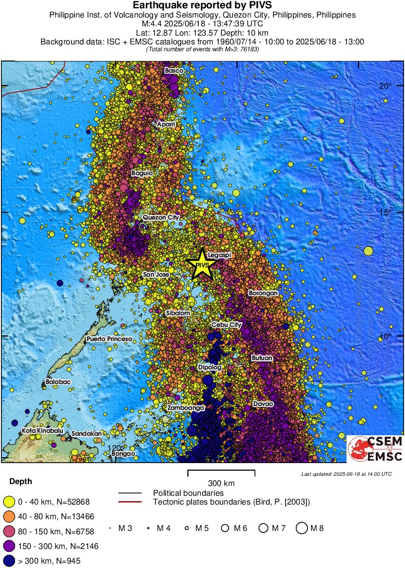 wide historical seismicity