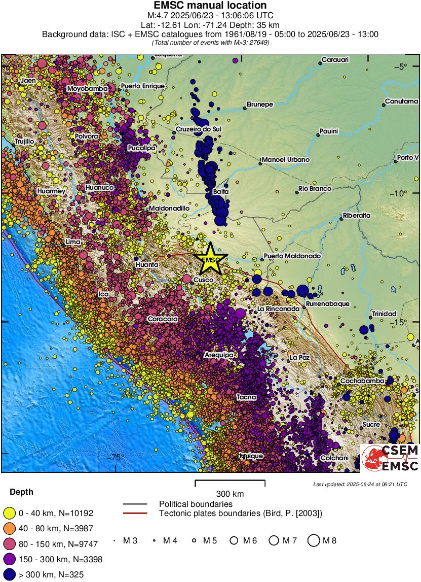 wide historical seismicity