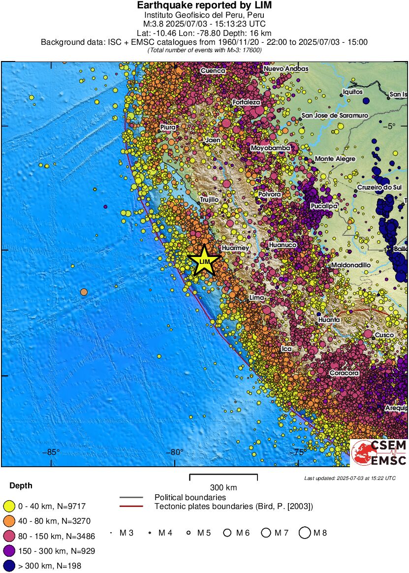 wide historical seismicity