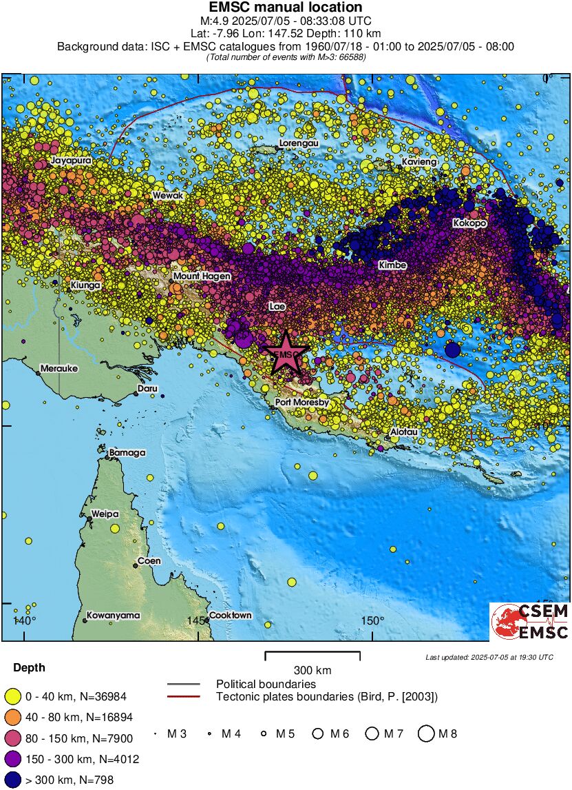 wide historical seismicity