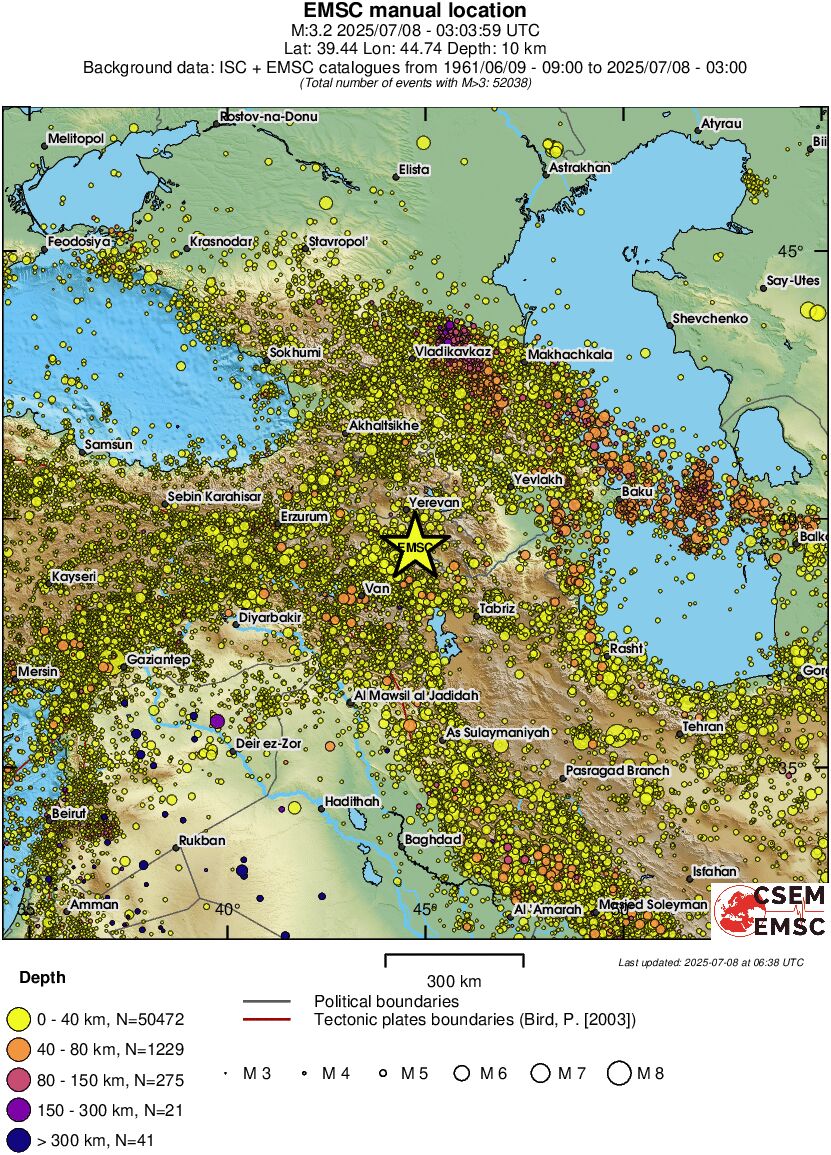wide historical seismicity