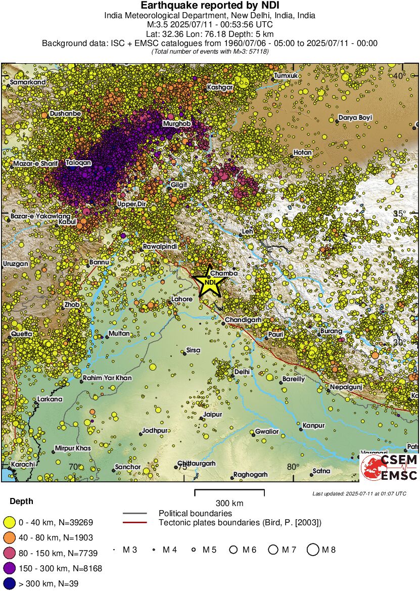 wide historical seismicity