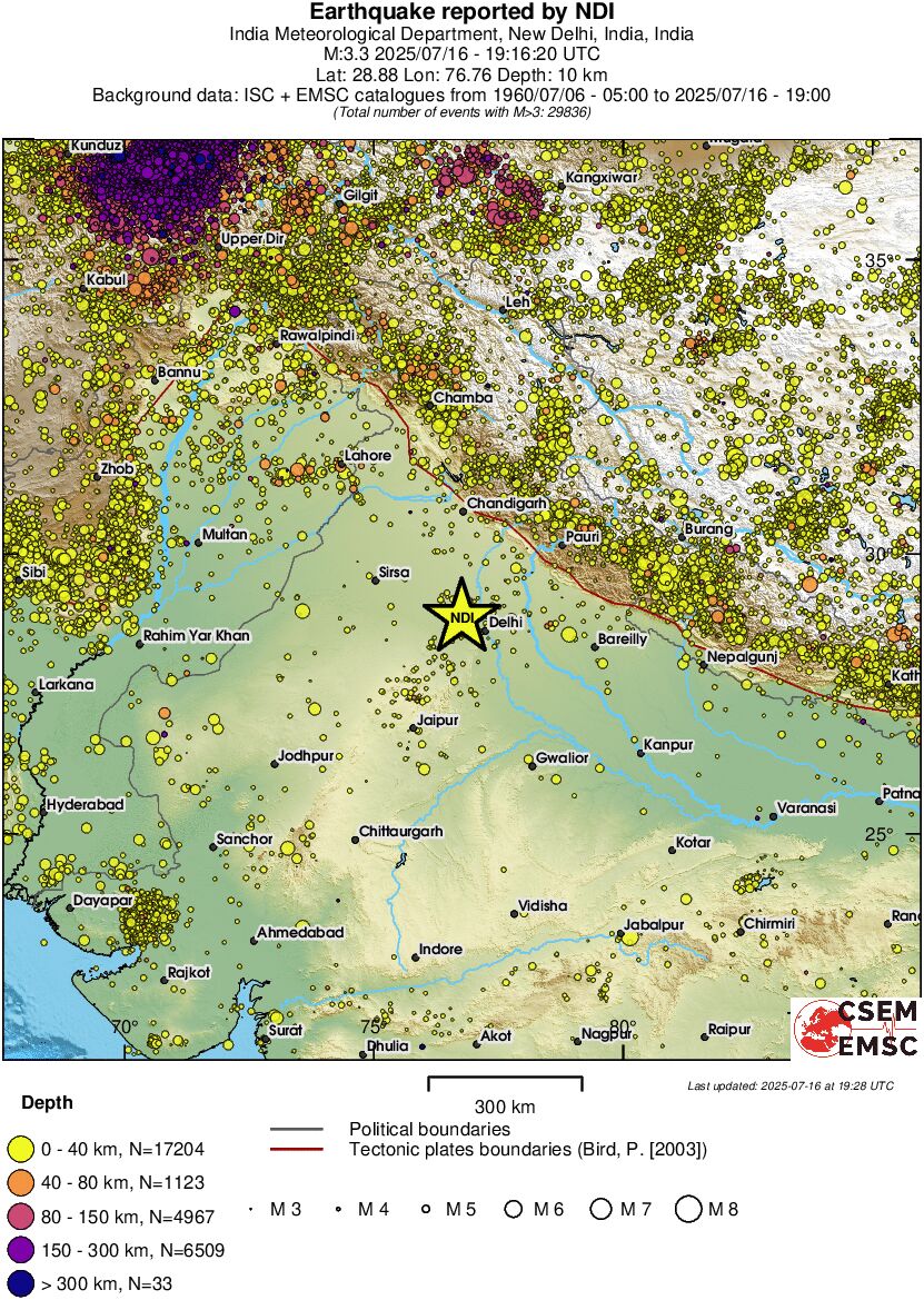 wide historical seismicity