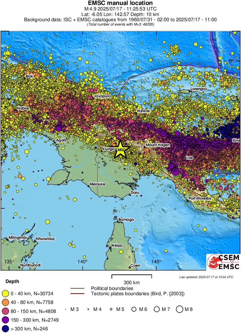 wide historical seismicity