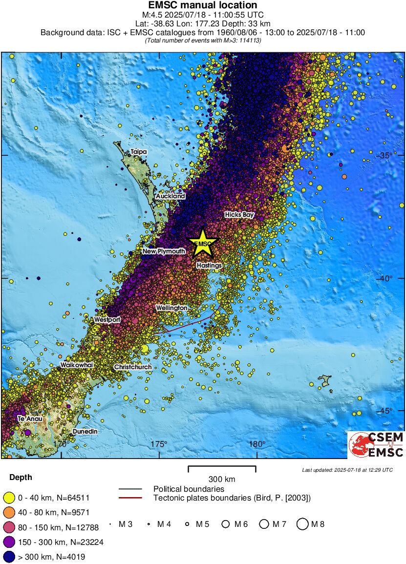 wide historical seismicity