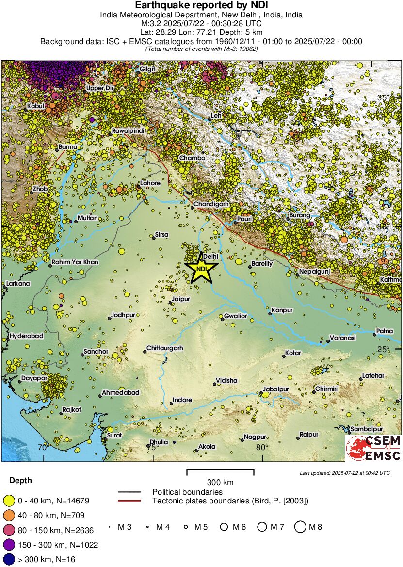wide historical seismicity