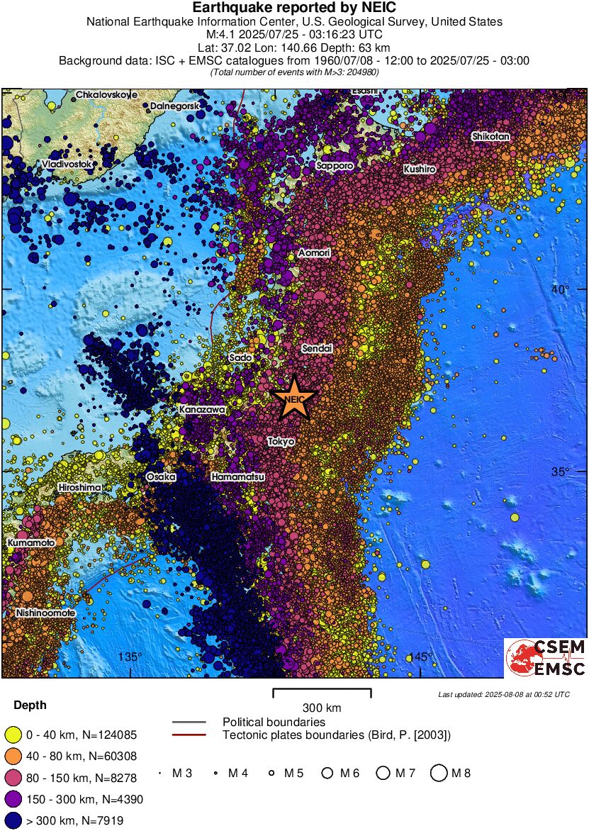 wide historical seismicity