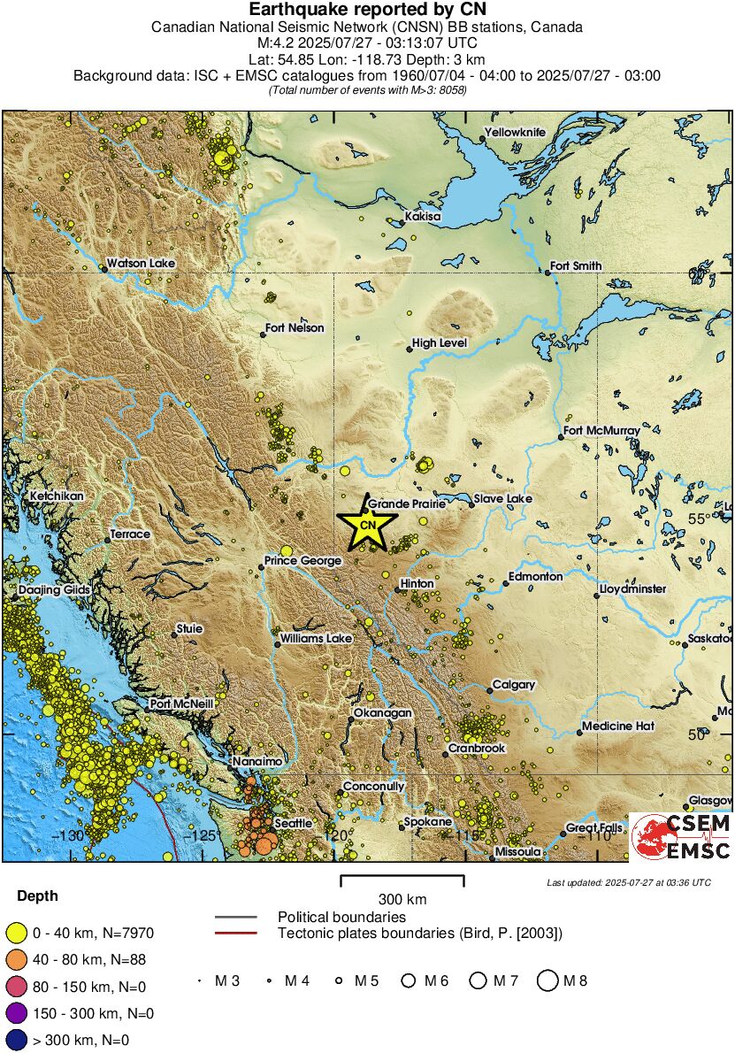 wide historical seismicity