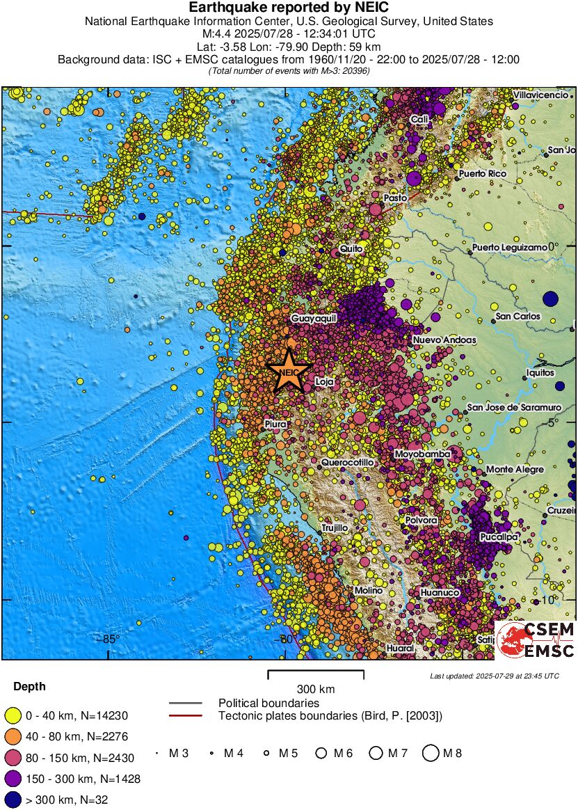 wide historical seismicity