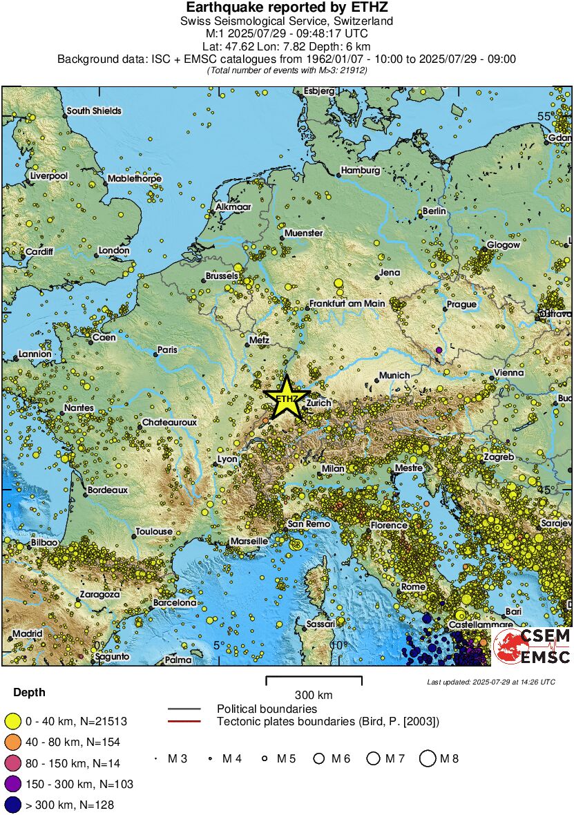 wide historical seismicity
