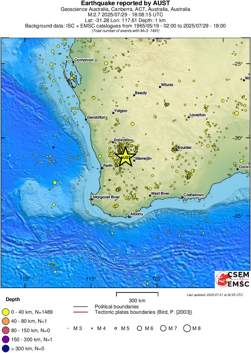 wide historical seismicity