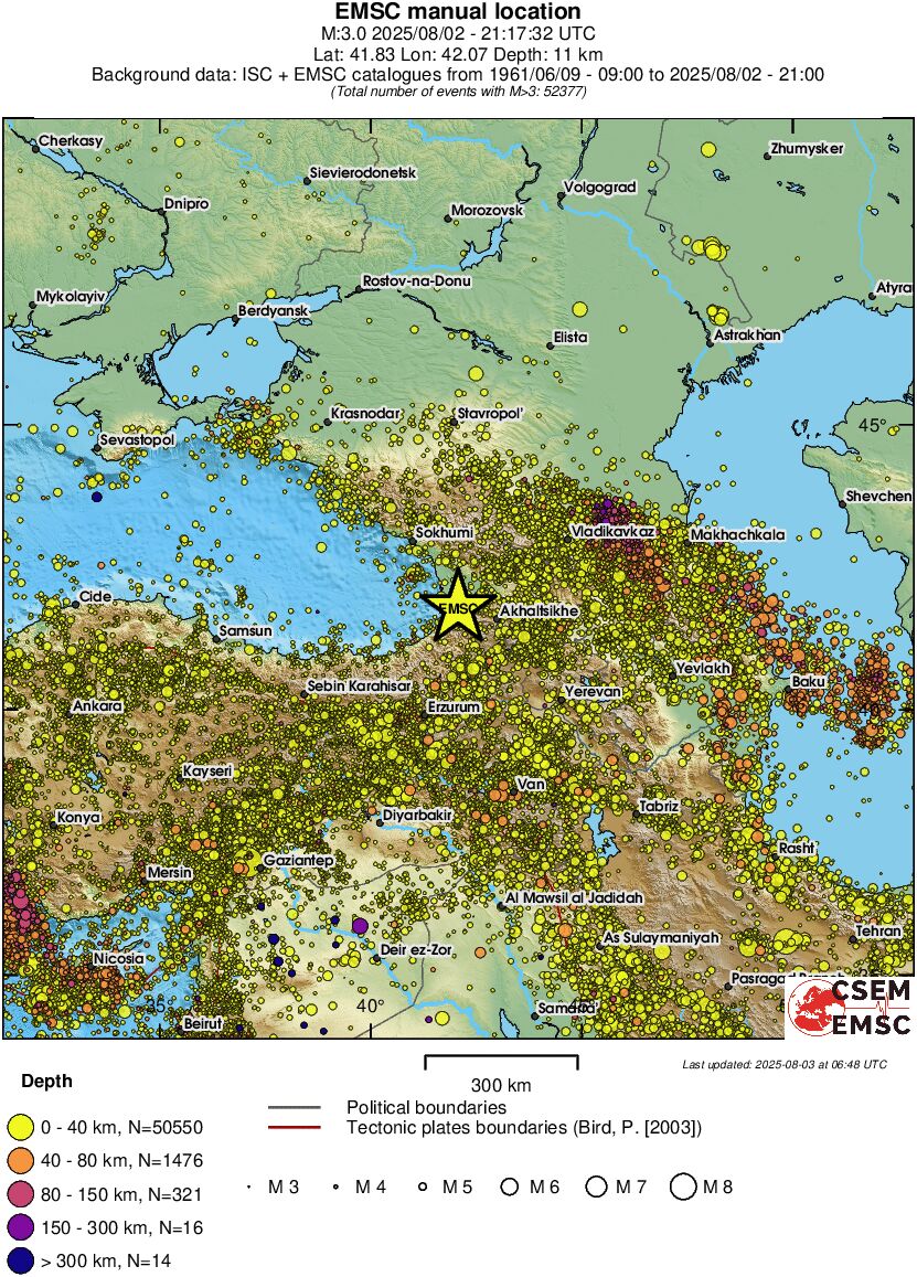 wide historical seismicity