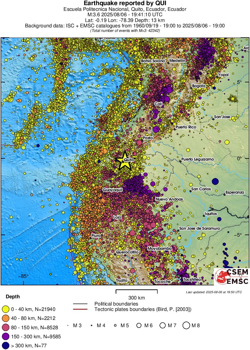 wide historical seismicity